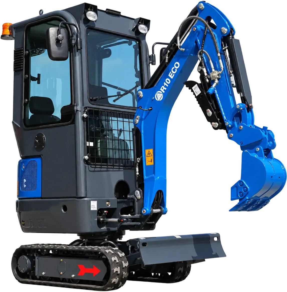 RIPPA R10 ECO studio render, front left three-quarter view, cab