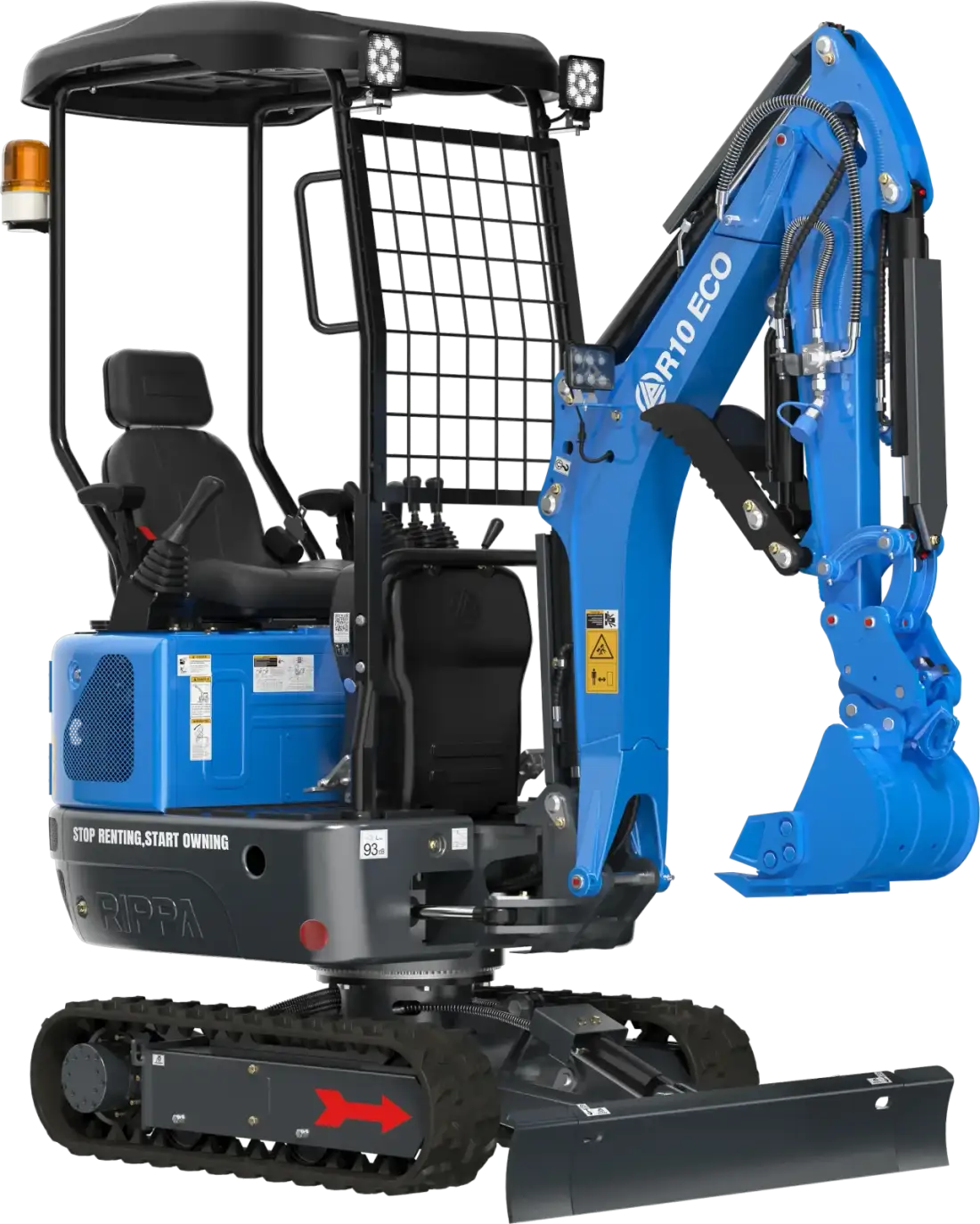 RIPPA R10 ECO, front left three-quarter view, canopy